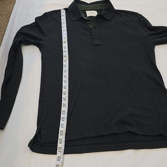 Billy Reid Men's S green/ Black stripes Polyester/cotton Blend Sweater - Picture 6 of 12